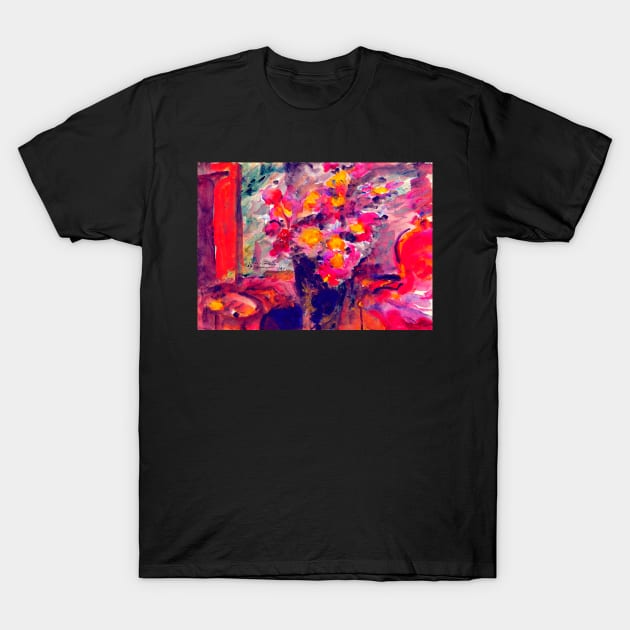 'Flower Vase' by Lovis Corinth REMASTERED TECHNICOLOR T-Shirt by FineArtMaster